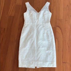 Maggy London Ivory White Lace Cocktail Dress